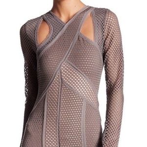 BCBG Maxazria Jaylynn Mesh Patchwork Dress
